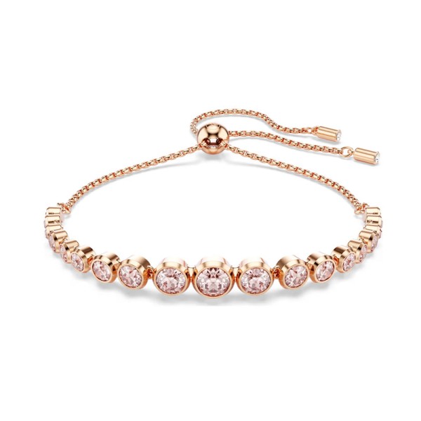 Swarovski Βραχιόλι Tennis Imber Μικτές στρογγυλές κοπές, Ροζ, Επιμετάλλωση σε ροζ χρυσαφί τόνο 5718204 Swarovski Βραχιόλι Tennis Imber Μικτές στρογγυλές κοπές, Ροζ, Επιμετάλλωση σε ροζ χρυσαφί τόνο 5718204