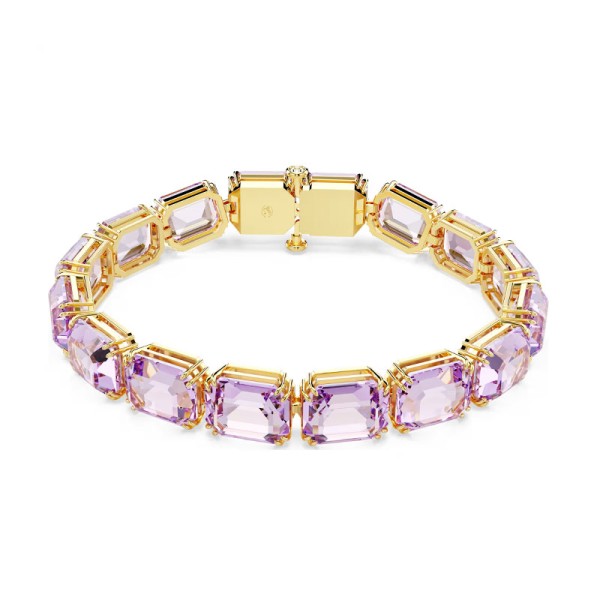 Swarovski Βραχιόλι Tennis Millenia Οκταγωνική κοπή, Μοβ, Επιμετάλλωση σε χρυσαφί τόνο 5720487 Swarovski Βραχιόλι Tennis Millenia Οκταγωνική κοπή, Μοβ, Επιμετάλλωση σε χρυσαφί τόνο 5720487