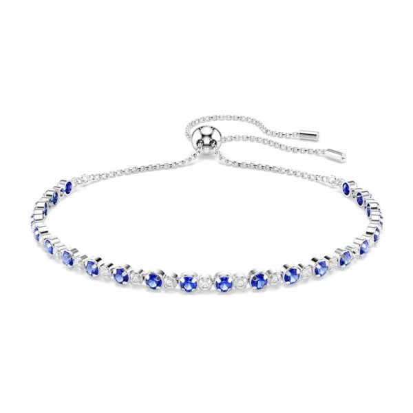 Swarovski Βραχιόλι Tennis Matrix Μικτές στρογγυλές κοπές, Μπλε, Επιμετάλλωση ροδίου 5725854 Swarovski Βραχιόλι Tennis Matrix Μικτές στρογγυλές κοπές, Μπλε, Επιμετάλλωση ροδίου 5725854