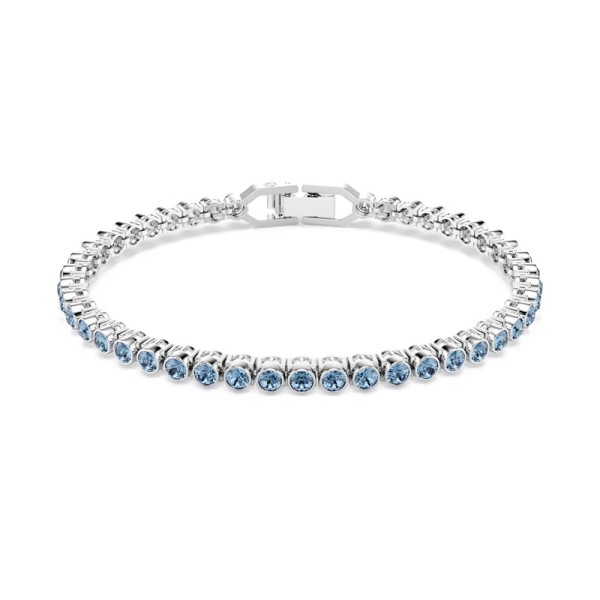 Swarovski Βραχιόλι Tennis Imber Emily Στρογγυλή κοπή, Μπλε, Επιμετάλλωση ροδίου 5734239 Swarovski Βραχιόλι Tennis Imber Emily Στρογγυλή κοπή, Μπλε, Επιμετάλλωση ροδίου 5734239