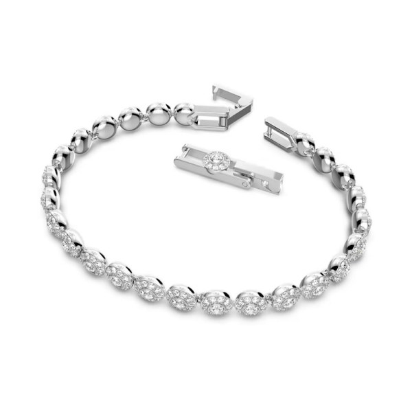 Swarovski Βραχιόλι Angelic Οτρογγυλή Κοπή, Λευκό, Επιμετάλλωση Ροδίου 5071173 Swarovski Βραχιόλι Angelic Οτρογγυλή Κοπή, Λευκό, Επιμετάλλωση Ροδίου 5071173