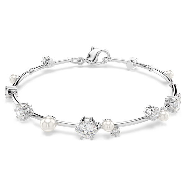 Swarovski Βραχιόλι Constella Κρυστάλλινη Πέρλα, Στρογγυλές κοπές, Λευκό, Επιμετάλλωση ροδίου 5707511 Swarovski Βραχιόλι Constella Κρυστάλλινη Πέρλα, Στρογγυλές κοπές, Λευκό, Επιμετάλλωση ροδίου 5707511