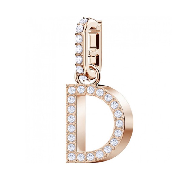 Swarovski Γούρι D Ροζ-Χρυσό 5437620 Swarovski Γούρι D Ροζ-Χρυσό 5437620