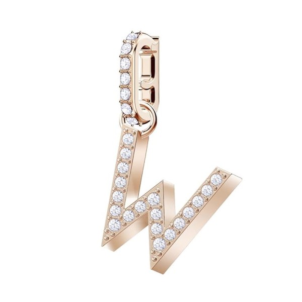 Swarovski Γούρι W Ροζ-Χρυσό 5440422 Swarovski Γούρι W Ροζ-Χρυσό 5440422