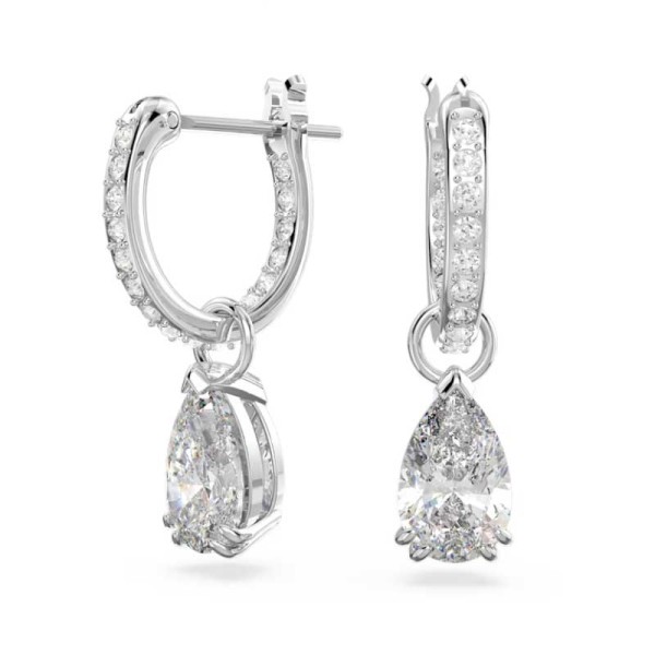 Swarovski Σκουλαρίκια Millenia Αχλάδι κομμένο Λευκό με ρόδιο 5636716 Swarovski Σκουλαρίκια Millenia Αχλάδι κομμένο Λευκό με ρόδιο 5636716