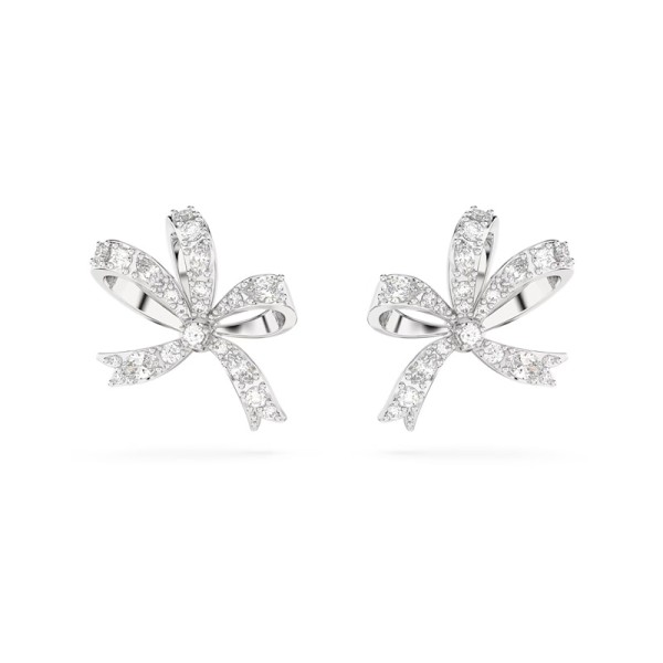 SWAROVSKI Σκουλαρίκια με καραφάκι Volta Φιόγκος, Mικρά, Λευκά, Επιμετάλλωση ροδίου 5647579 SWAROVSKI Σκουλαρίκια με καραφάκι Volta Φιόγκος, Mικρά, Λευκά, Επιμετάλλωση ροδίου 5647579