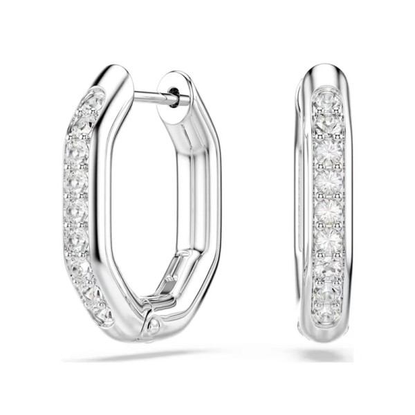 Swarovski Dextera Κρίκοι Οκτάγωνο, Στρογγυλή Κοπή, Λευκά, Επιροδιωμένα 5724585 Swarovski Dextera Κρίκοι Οκτάγωνο, Στρογγυλή Κοπή, Λευκά, Επιροδιωμένα 5724585