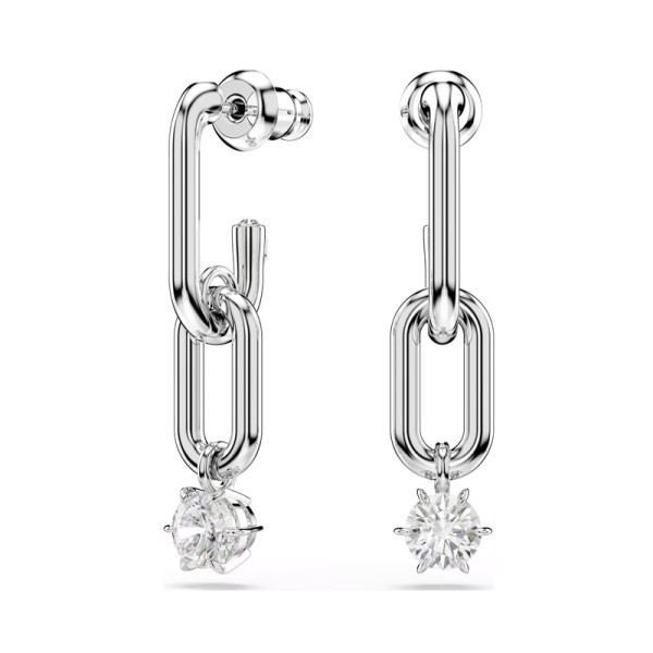 Swarovski Σκουλαρίκια-σταγόνα Constella Στρογγυλή κοπή, Λευκά, Επιμετάλλωση ροδίου 5728584 Swarovski Σκουλαρίκια-σταγόνα Constella Στρογγυλή κοπή, Λευκά, Επιμετάλλωση ροδίου 5728584