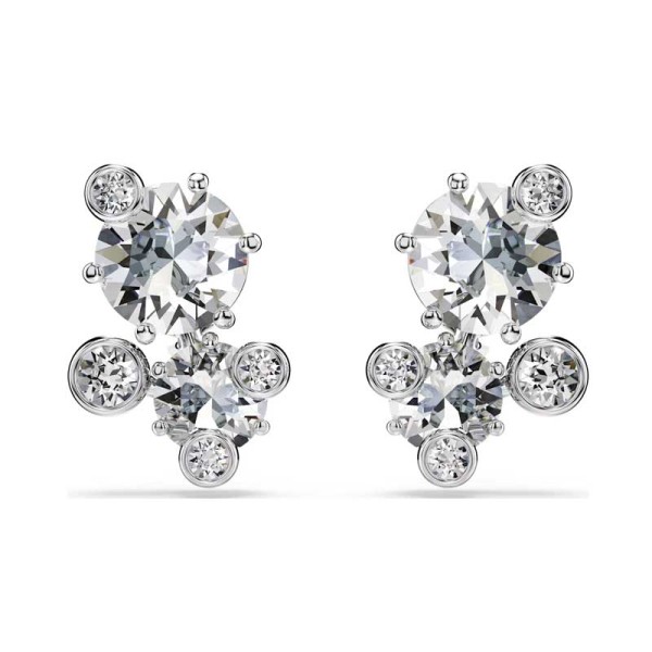 Swarovski Σκουλαρίκια με καρφάκι Constella Στρογγυλή κοπή, Λευκά, Επιμετάλλωση ροδίου 5732253 Swarovski Σκουλαρίκια με καρφάκι Constella Στρογγυλή κοπή, Λευκά, Επιμετάλλωση ροδίου 5732253