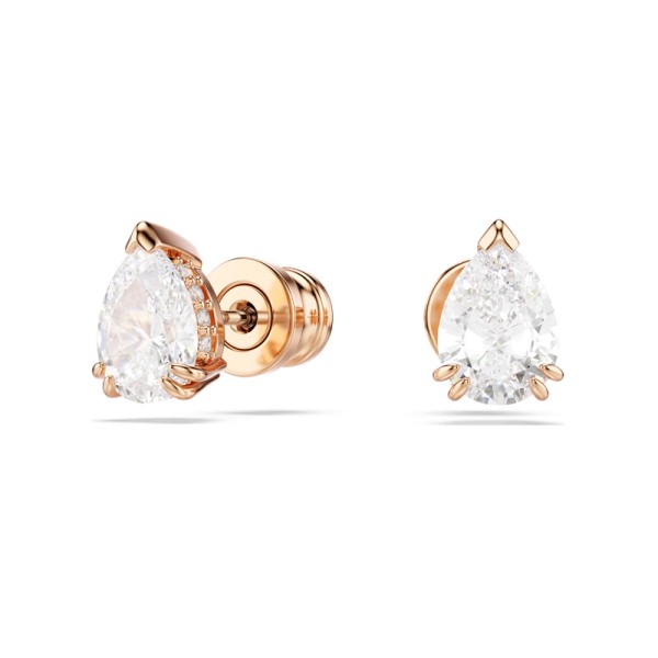 Swarovski Σκουλαρίκια με καραφάκι Stilla Κοπή Pear, Λευκά, Επιμετάλλωση σε ροζ χρυσαφί τόνο 5734248 Swarovski Σκουλαρίκια με καραφάκι Stilla Κοπή Pear, Λευκά, Επιμετάλλωση σε ροζ χρυσαφί τόνο 5734248