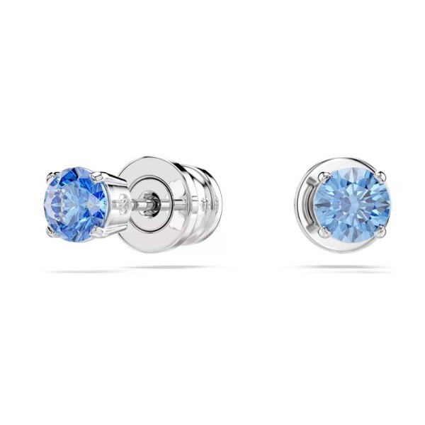 Swarovski Σκουλαρίκια Stilla Attract στρογγυλά, μπλε, επιροδιωμένα 5734250 Swarovski Σκουλαρίκια Stilla Attract στρογγυλά, μπλε, επιροδιωμένα 5734250