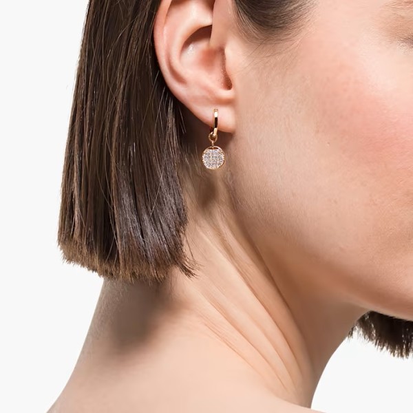 Swarovski Σκουλαρίκια τζίντζερ με κρίκο Λευκό, ροζ επιχρυσωμένο 5567528 Swarovski Σκουλαρίκια τζίντζερ με κρίκο Λευκό, ροζ επιχρυσωμένο 5567528