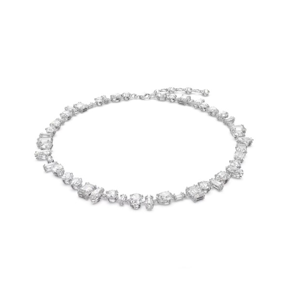 Κολιέ SWAROVSKI Gema Μικτά κοψίματα, Λευκό, Ρόδιο 5639327 Κολιέ SWAROVSKI Gema Μικτά κοψίματα, Λευκό, Ρόδιο 5639327