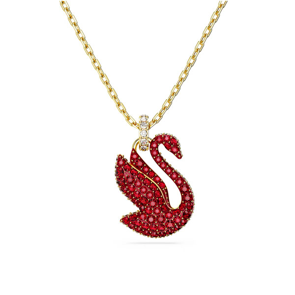 Swarovski Εικονικός Κύκνος μενταγιόν, μεσαίο, κόκκινο, επιχρυσωμένο 5647871 Swarovski Εικονικός Κύκνος μενταγιόν, μεσαίο, κόκκινο, επιχρυσωμένο 5647871