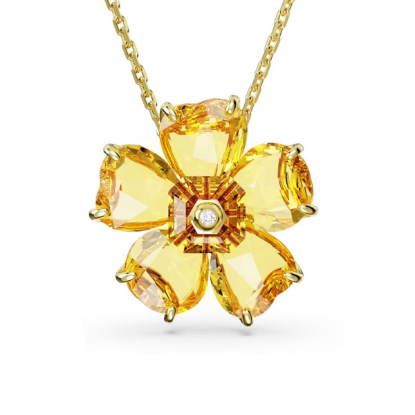 SWAROVSKI Κολιέ Florere Λουλούδι, Κίτρινο, Επιχρυσωμένο 5650570 SWAROVSKI Κολιέ Florere Λουλούδι, Κίτρινο, Επιχρυσωμένο 5650570