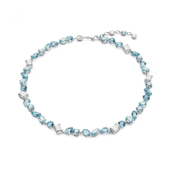 SWAROVSKI Κολιέ Gema Μείξη κοπών, Μπλε, Επιμετάλλωση ροδίου 5666007 SWAROVSKI Κολιέ Gema Μείξη κοπών, Μπλε, Επιμετάλλωση ροδίου 5666007