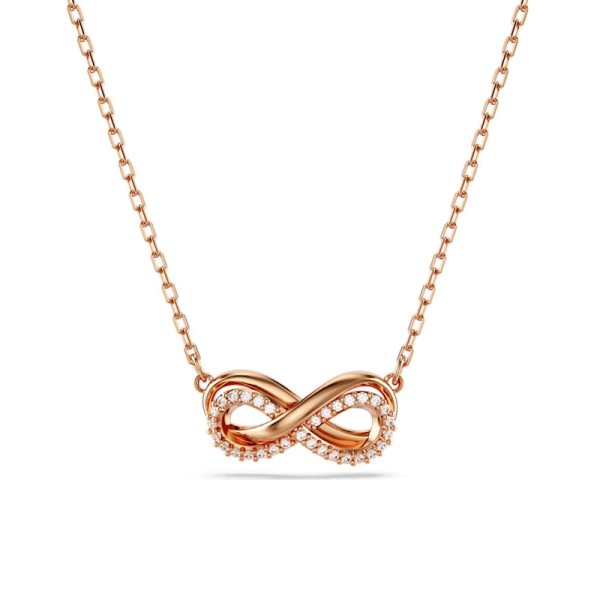 Swarovski Κρεμαστό με υπερβολή Pavé, Infinity, Λευκό, Ροζ επιχρυσωμένο 5684084 Swarovski Κρεμαστό με υπερβολή Pavé, Infinity, Λευκό, Ροζ επιχρυσωμένο 5684084