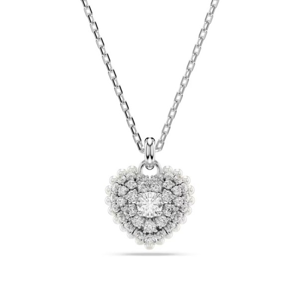 Swarovski Κρεμαστό Swarovski Hyperbola Καρδιά, Λευκό, Ρόδιο 5684386 Swarovski Κρεμαστό Swarovski Hyperbola Καρδιά, Λευκό, Ρόδιο 5684386