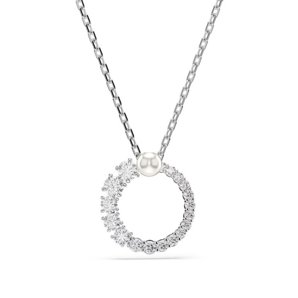 Swarovski Μενταγιόν Κρυστάλλινο Matrix με πέρλα Στρογγυλό Λευκό 5688751 Swarovski Μενταγιόν Κρυστάλλινο Matrix με πέρλα Στρογγυλό Λευκό 5688751