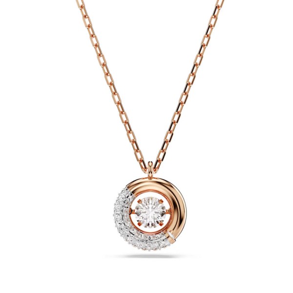 Swarovski Μενταγιόν Dextera Λευκό, Επιμετάλλωση σε ροζ χρυσαφί τόνο 5692257 Swarovski Μενταγιόν Dextera Λευκό, Επιμετάλλωση σε ροζ χρυσαφί τόνο 5692257