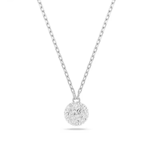 Swarovski Μενταγιόν Dextera Στρογγυλή κοπή, Σφαίρα, Λευκό, Επιμετάλλωση ροδίου 5693206 Swarovski Μενταγιόν Dextera Στρογγυλή κοπή, Σφαίρα, Λευκό, Επιμετάλλωση ροδίου 5693206