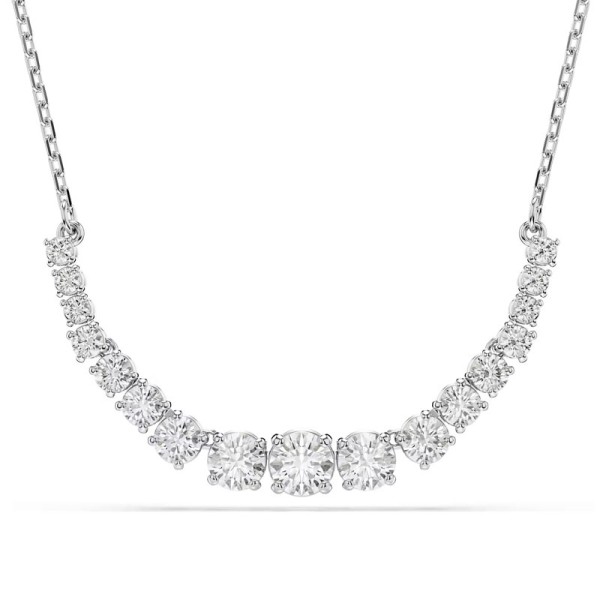 Swarovski Κολιέ Matrix Διαβαθμισμένες στρογγυλές κοπές, Λευκό, Επιμετάλλωση ροδίου 5705396 Swarovski Κολιέ Matrix Διαβαθμισμένες στρογγυλές κοπές, Λευκό, Επιμετάλλωση ροδίου 5705396