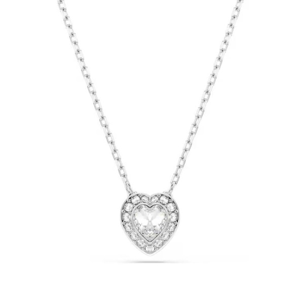 Swarovski Μενταγιόν Ariana Grande Μείξη κοπών, Καρδιά, Λευκό, Επιμετάλλωση ροδίου 5720852 Swarovski Μενταγιόν Ariana Grande Μείξη κοπών, Καρδιά, Λευκό, Επιμετάλλωση ροδίου 5720852