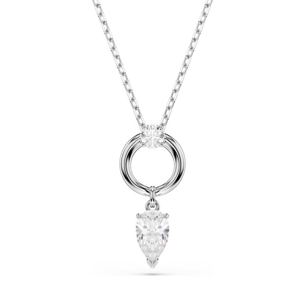 Swarovski Μενταγιόν Mesmera Κοπή Pear, Λευκό, Επιμετάλλωση ροδίου 5723146 Swarovski Μενταγιόν Mesmera Κοπή Pear, Λευκό, Επιμετάλλωση ροδίου 5723146