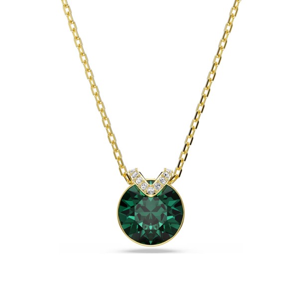 Swarovski Μενταγιόν Bella V Στρογγυλή κοπή, Πράσινο, Επιμετάλλωση σε χρυσαφί τόνο 5735387 Swarovski Μενταγιόν Bella V Στρογγυλή κοπή, Πράσινο, Επιμετάλλωση σε χρυσαφί τόνο 5735387