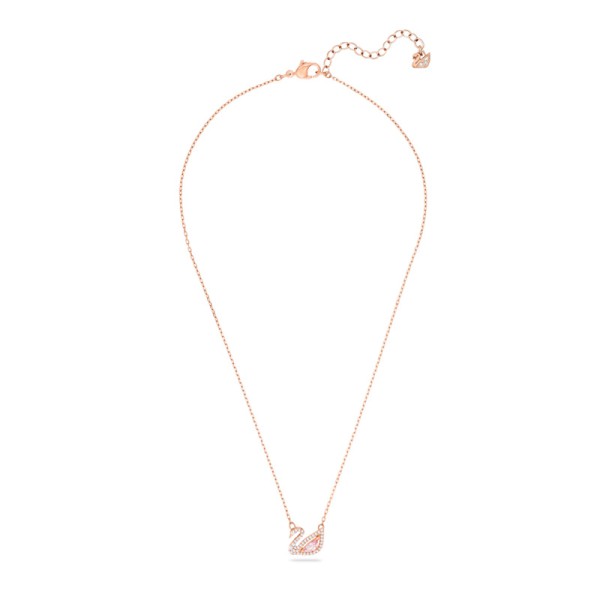 Swarovski Κολιέ Dazzling Swan Κύκνος, Ροζ, σε ροζ χρυσαφί τόνο 5469989 Swarovski Κολιέ Dazzling Swan Κύκνος, Ροζ, σε ροζ χρυσαφί τόνο 5469989