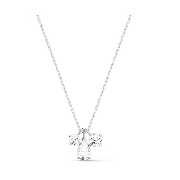 Swarovski Μενταγιόν Attract Λευκό, Επιμετάλλωση ροδίου 5571077