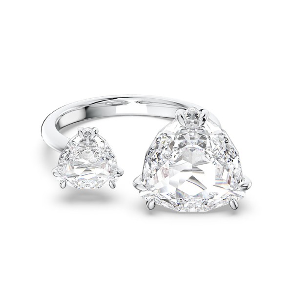 SWAROVSKI Χιλιετίες ανοιχτό δαχτυλίδι Τριλιάν κοπή, Λευκό, με ρόδιο 5609005 SWAROVSKI Χιλιετίες ανοιχτό δαχτυλίδι Τριλιάν κοπή, Λευκό, με ρόδιο 5609005