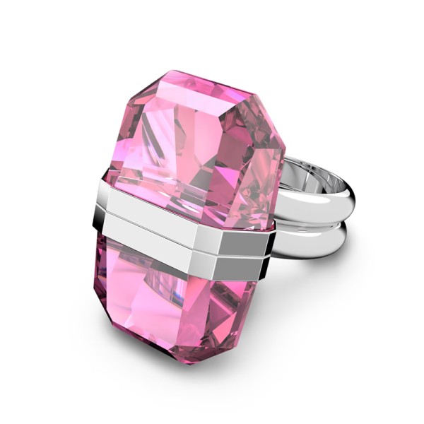 SWAROVSKI Λαμπερό δαχτυλίδι Μαγνητικό κλείσιμο, ροζ, επίστρωση ρόδιου 5628502 SWAROVSKI Λαμπερό δαχτυλίδι Μαγνητικό κλείσιμο, ροζ, επίστρωση ρόδιου 5628502