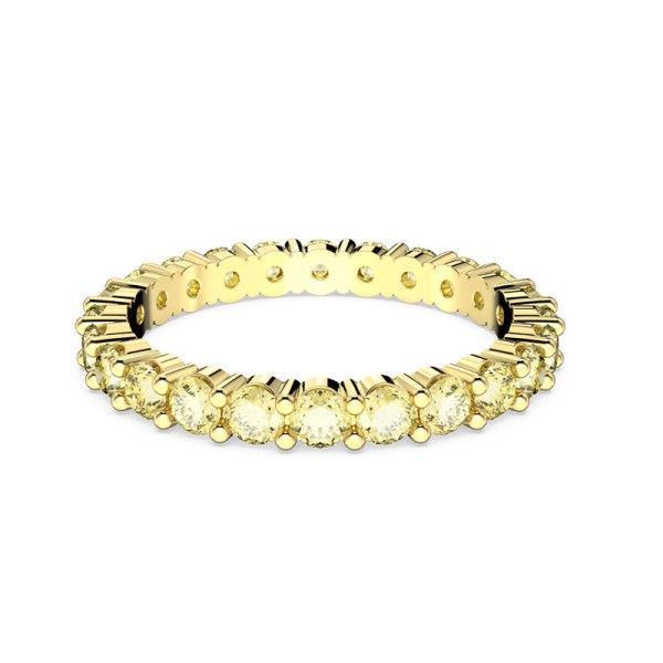 Swarovski Δαχτυλίδι Matrix Στρογγυλό κόψιμο, κίτρινο, επίχρυσο 5658663 Swarovski Δαχτυλίδι Matrix Στρογγυλό κόψιμο, κίτρινο, επίχρυσο 5658663