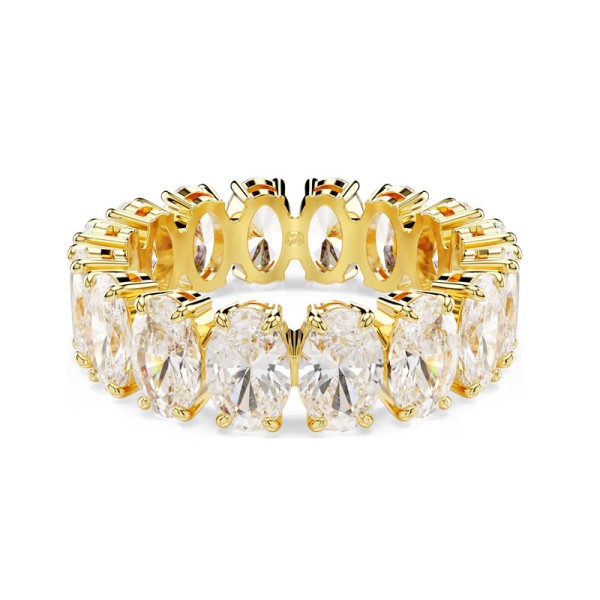 Swarovski Δαχτυλίδι Matrix Κοπή Οβάλ, Λευκό, Επιμετάλλωση σε χρυσαφί τόνο 5707190 Swarovski Δαχτυλίδι Matrix Κοπή Οβάλ, Λευκό, Επιμετάλλωση σε χρυσαφί τόνο 5707190