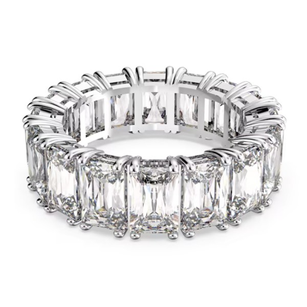Swarovski Δαχτυλίδι Βιττόρε Ορθογώνιας κοπής Λευκό επιμεταλλωμένο 5562129 Swarovski Δαχτυλίδι Βιττόρε Ορθογώνιας κοπής Λευκό επιμεταλλωμένο 5562129