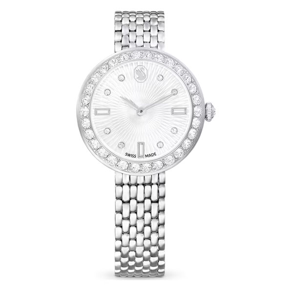 Swarovski Ρολόι Certa Eλβετικής κατασκευής, Μεταλλικό μπρασελέ, Ασημί τόνος, Ανοξείδωτο ατσάλι 5673022 Swarovski Ρολόι Certa Eλβετικής κατασκευής, Μεταλλικό μπρασελέ, Ασημί τόνος, Ανοξείδωτο ατσάλι 5673022