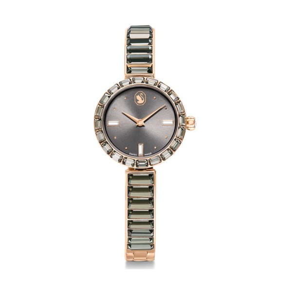 Swarovski Ρολόι Matrix Κρυστάλλινο μπρασελέ, Γκρι, Φινίρισμα σε σαμπανί τόνο 5679887 Swarovski Ρολόι Matrix Κρυστάλλινο μπρασελέ, Γκρι, Φινίρισμα σε σαμπανί τόνο 5679887