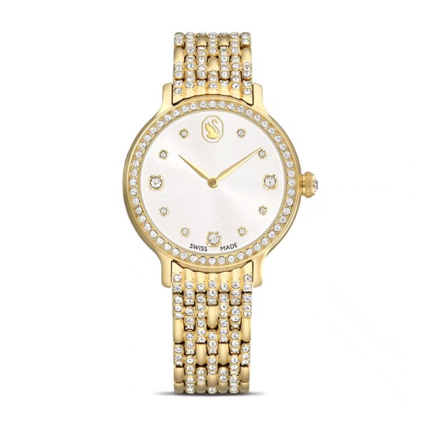 Swarovski Ρολόι Imber, Μεταλλικό μπρασελέ, Φινίρισμα σε χρυσό τόνο 5718169 Swarovski Ρολόι Imber, Μεταλλικό μπρασελέ, Φινίρισμα σε χρυσό τόνο 5718169