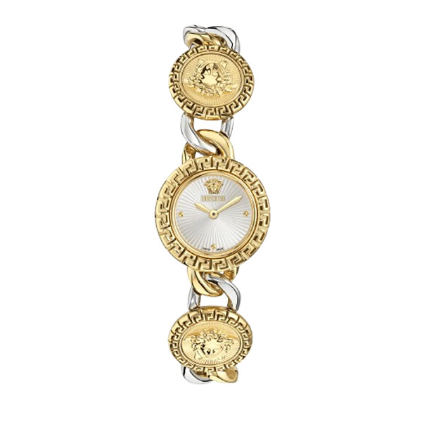 Βραχιόλι Versace la Greca stud icon δίχρωμο από ανοξείδωτο ατσάλι VE0Q00325 Βραχιόλι Versace la Greca stud icon δίχρωμο από ανοξείδωτο ατσάλι VE0Q00325