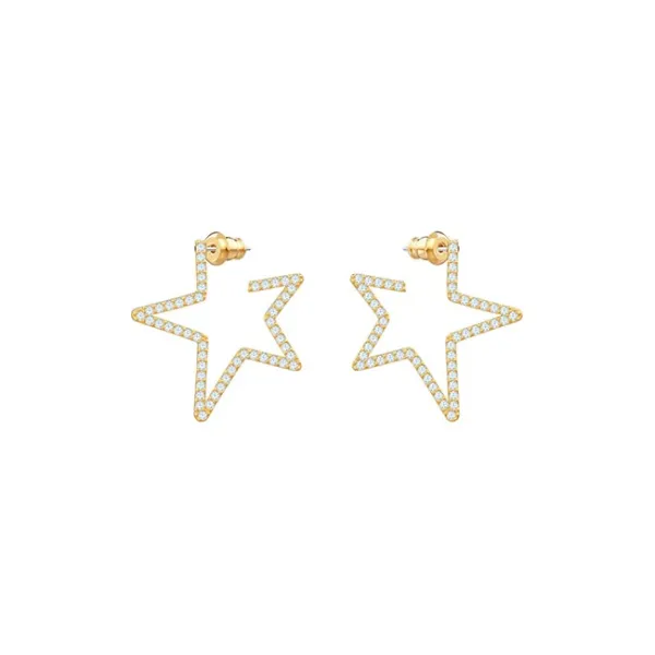 Swarovski Only Pierced Earrings Gold-Tone 5457015