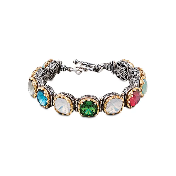 Dimitrios Exclusive βραχιόλι με πολύχρωμα κρύσταλλα B290