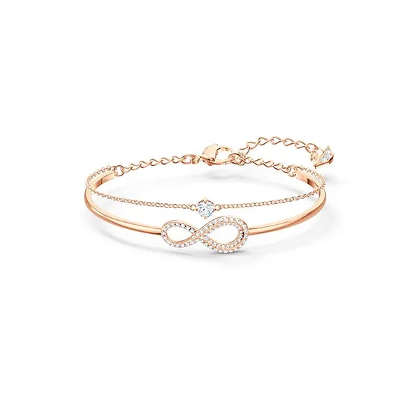 SWAROVSKI ΑΠΕΙΡΟ ΒΡΑΧΙΟΛΙ ΑΣΠΡΟ ΡΟΖ-ΧΡΥΣΟ ΤΟΝΙΣΜΕΝΟ 5518871