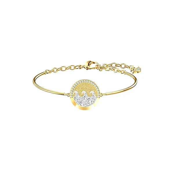 SWAROVSKI ΛΑΜΠΕΡΟ ΚΥΜΑ BΡΑΧΙΟΛΙ ΑΝΟΙΧΤΟ ΠΟΛΥΧΡΩΜΑ ΕΠΙΧΡΥΣΟ ΑΠΟΧΡΩΣΗ 5524191