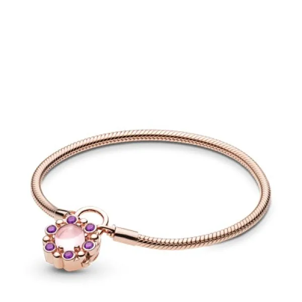 Στιγμές PANDORA Rose Padlock Βραχιόλι, Heraldic Radiance
