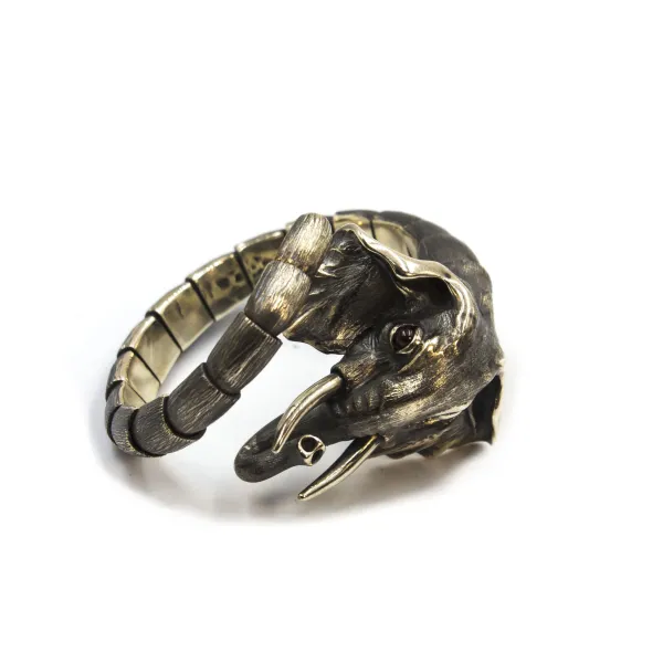 Tony Mara βραχιόλι ελέφαντα από οξειδωμένο ασήμι 925