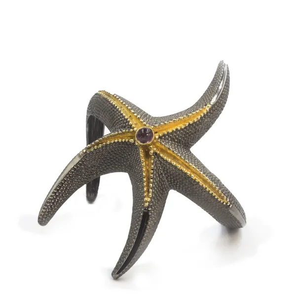 Tony Mara Αστερία ασημένιο επιχρυσωμένο βραχιόλι