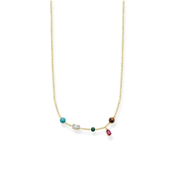 Thomas Sabo Κολιέ Ριβιέρα Χρώματα Ασημένιο επιχρυσωμένο KE1757-489-7-L40v