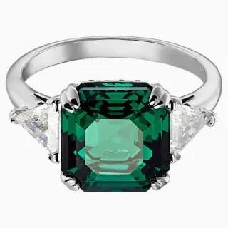 Swarovski Attract Κοκτέιλ Δαχτυλίδι Πράσινο Ρόδιο 5515712