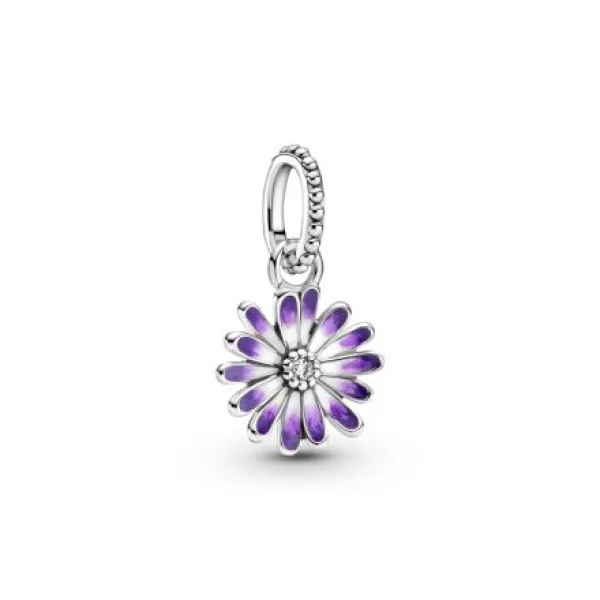 Pandora Κρεμαστό Γούρι με Μωβ Λουλούδι 798771C01